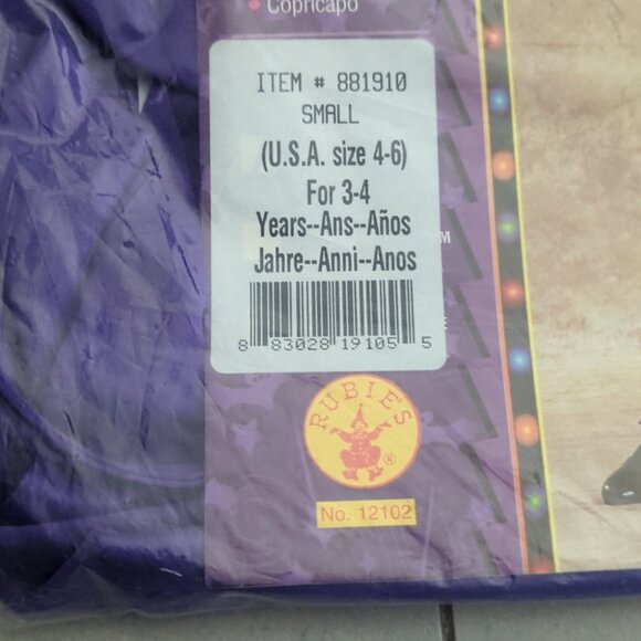 Purple Kids Enchantress Costume - Size 3-4 NWT - Picture 5 of 5